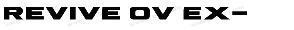 Revive OV Ex字体转换